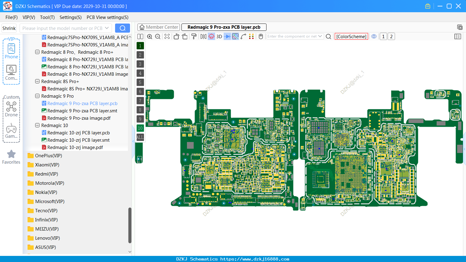 Nubia Redmagic 9 Pro-zxa PCB Layer